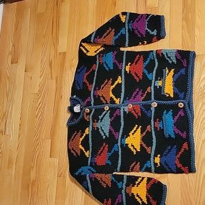 Vintage Bolivian handknit sweater
